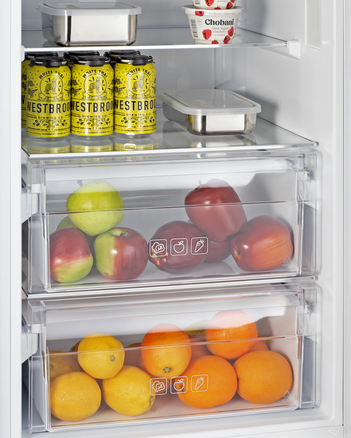 ENERGY STAR certified fully integrated bottom mount counter depth refrigerator-freezer with unfinished front to accept custom panels and fit 76 7/8